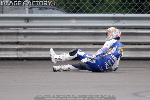 2010-05-08 Monza 0011 - La Roggia - Superstock 1000 - Free Practice - Loris Baz - Yamaha YZF R1